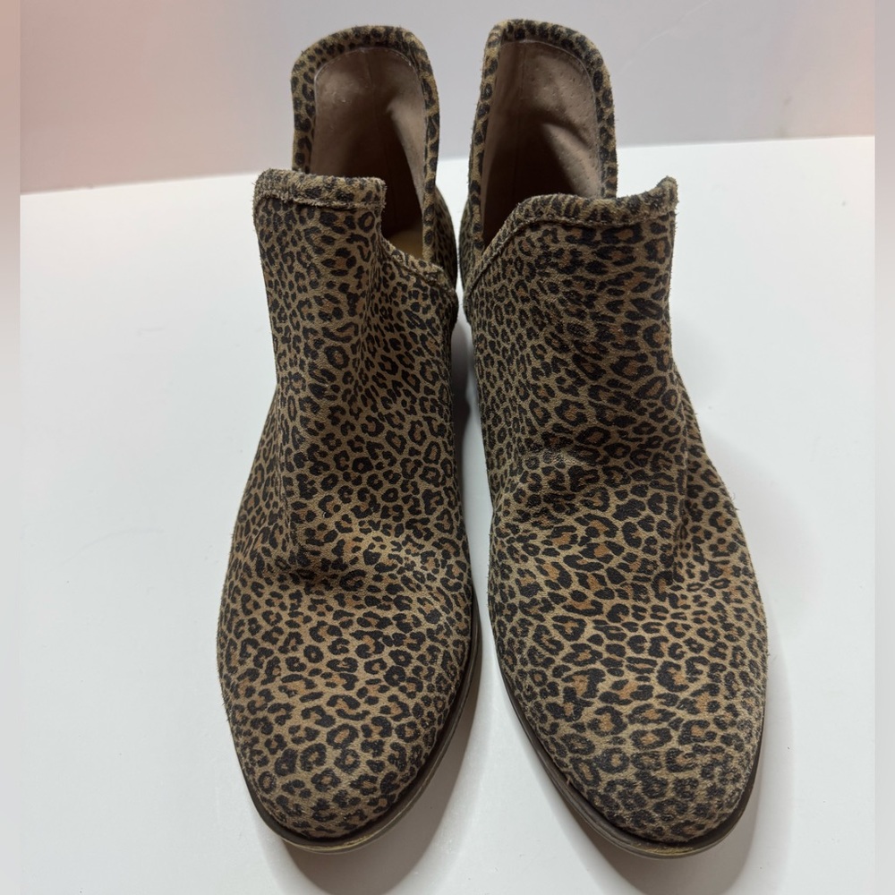 Lucky Brand Baley Animal Print Ankle Boots Size 7.5M